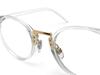 [SPEED ADDICT] GOLD BRIDGE BOSTON SUNGLASSES (Gold Bridge Boston Sunglasses) CLEAR × CLEAR