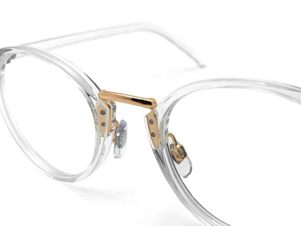 [SPEED ADDICT] GOLD BRIDGE BOSTON SUNGLASSES (Gold Bridge Boston Sunglasses) CLEAR × CLEAR