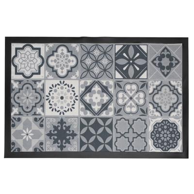 [A2256] - Gray 'Cement Tiles' Indoor Rug - 60x40 Cm