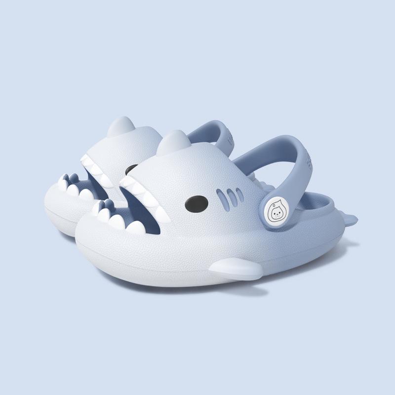 Gradient Shark Kids' Non-Slip Summer Clog Slippers – Cute, Soft Sole for Boys and Girls