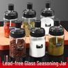 Abay Integrated Spoon & Lid Glass Seasoning Jar
