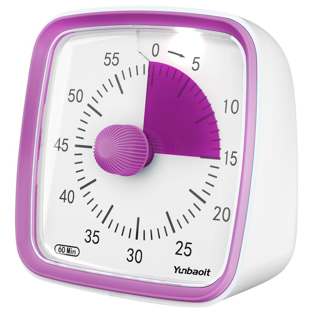 Dětský vizuální časovač a budík pro sebekázeň a studium