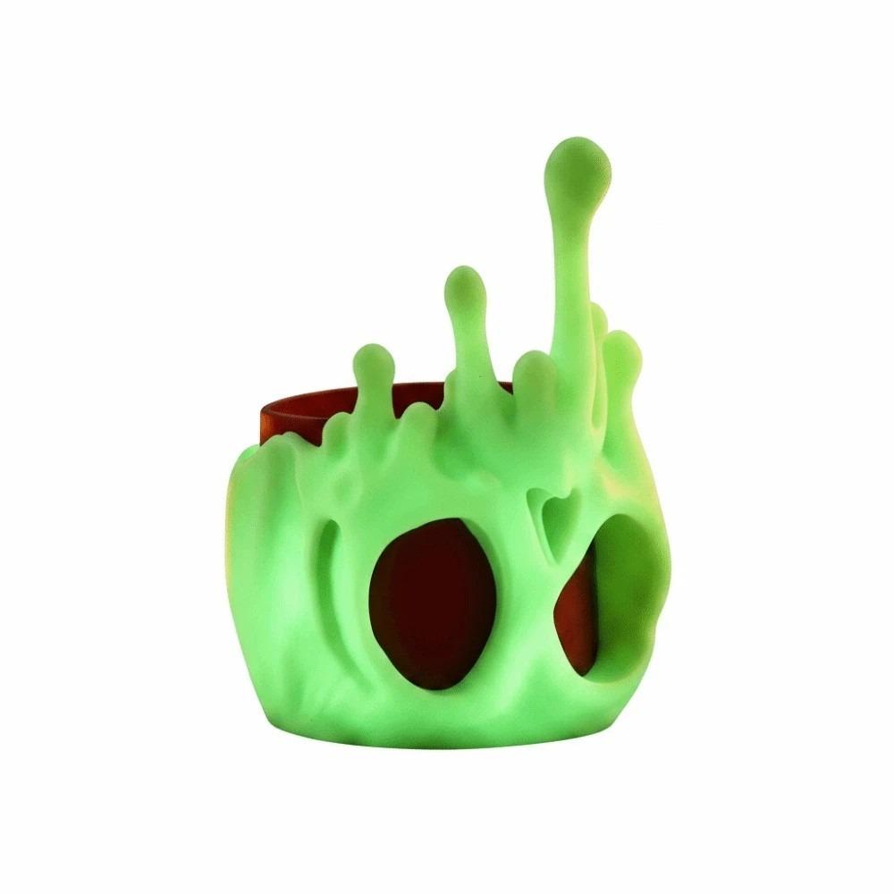 PLA Skull Pen Holder Plastic 3D Printed Pencil Pot Glow in Dark Stationery  School Students