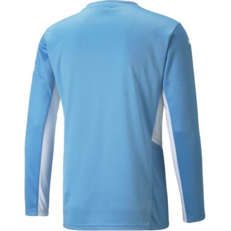 Puma Manchester City Home Jersey Series Printed Pattern Crew Neck Long Sleeve Football Shirt Men Tops Blue 759203-01