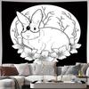 Boho Tapestry Wall Hanging Nature Floral Deer Forest Aesthetic Room Decor Home Living Room Bedroom Wall Art Vintage Wallcovering
