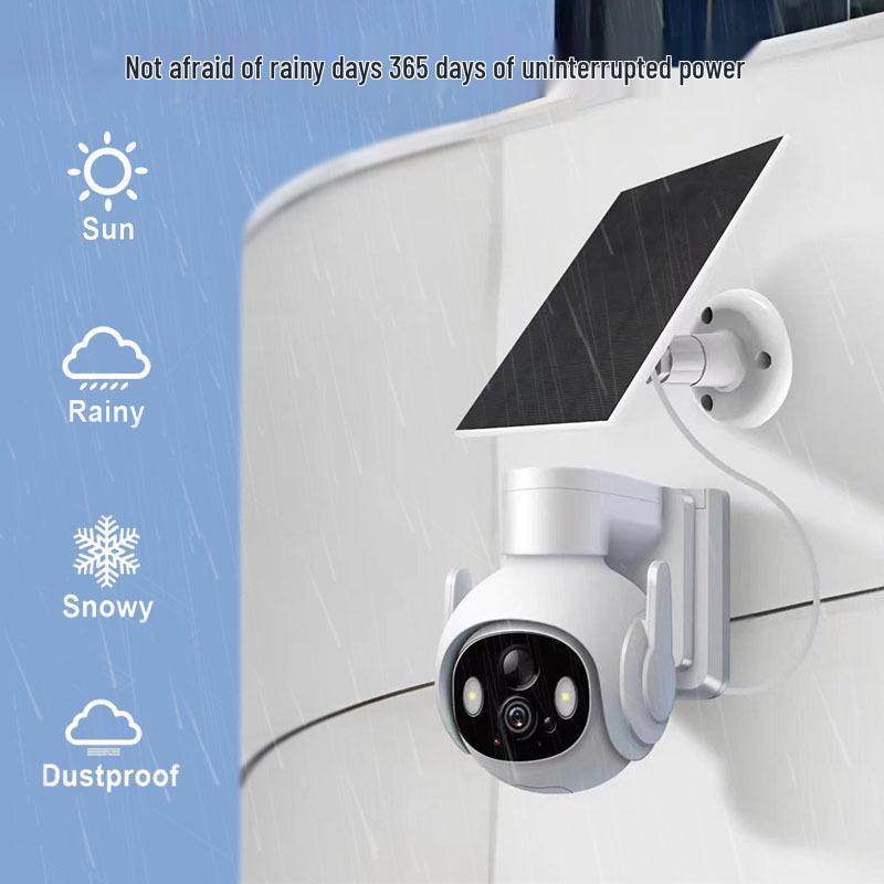 Telecamera Esterna HD Wireless Solare con Visione Notturna a Colori e Funzionalità Vocale Impermeabile
