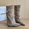 Pants Skinny Pile Two Wear Boots Women's Locomotive Boots Autumn Pointed Removable Long Fashion Skinny Boots Thick Heel