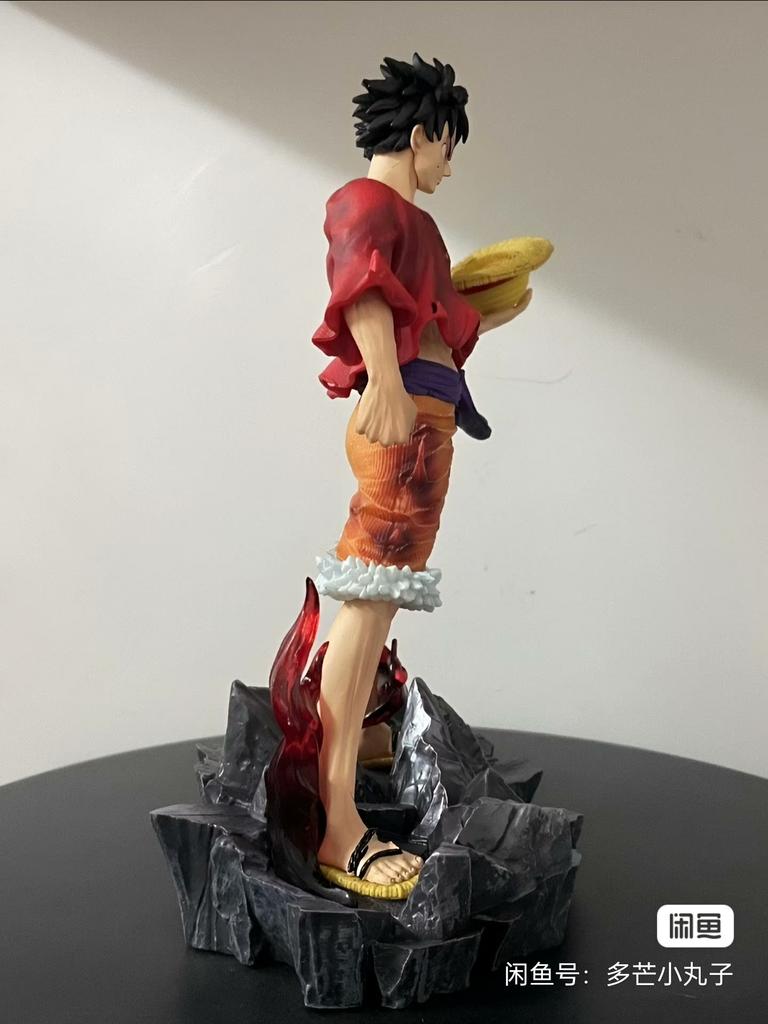 24cm New One Piece Luffy Anime Figure Four Emperors Monkey D. Luffy Model Doll Toys Action Figurine Pvc Collectible