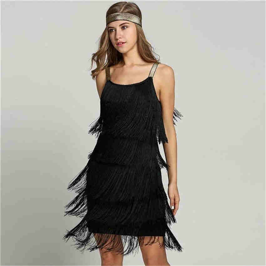 Moda damska krótkie sukienki z frędzlami kobiety szczupła Mini frędzle paski sukienka na imprezę