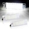 2Pcs Error Free LED License Number Plate Light Lamps for Opel Astra H J K Corsa Zafira Insignia Vectra Meriva Adam or Vauxhall