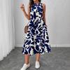 Frühling und Sommer 2026 neues europäisches und amerikanisches grenzüberschreitendes Amazon ärmelloses bedrucktes Kleid vielseitige Weste langes Kleid Damen