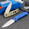 BM Mini 533 533bk EDC Folding Knife Lightweight Pocket Knife Manual Thumb Studs Open Plain Edge Coated Fiberglass Handle