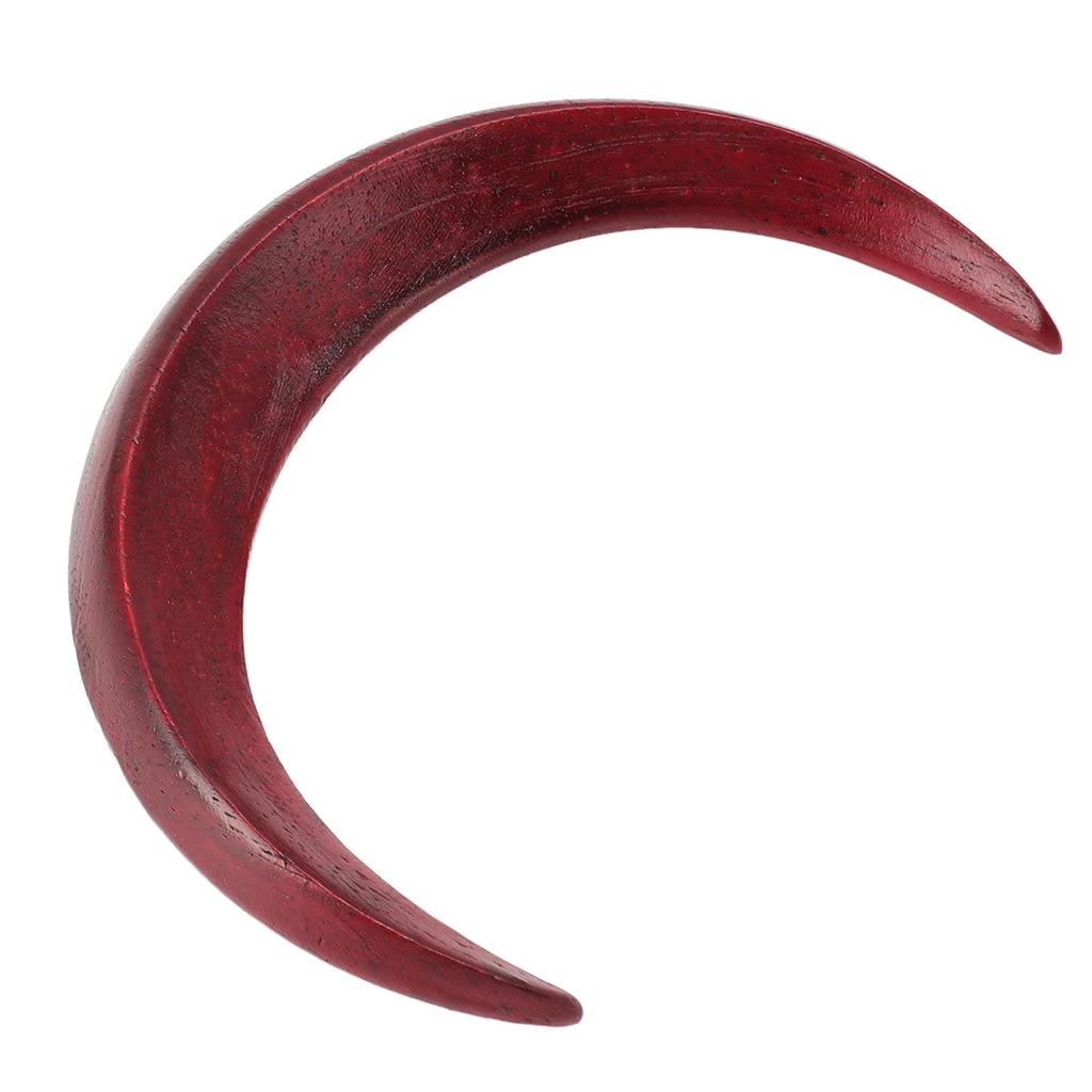 Moon Hair Fork Wooden Moon Hairpin Stylish All Matching Carved Hair Stick Exquisite Decorative Hair Clip for Daily Party Camping L Size