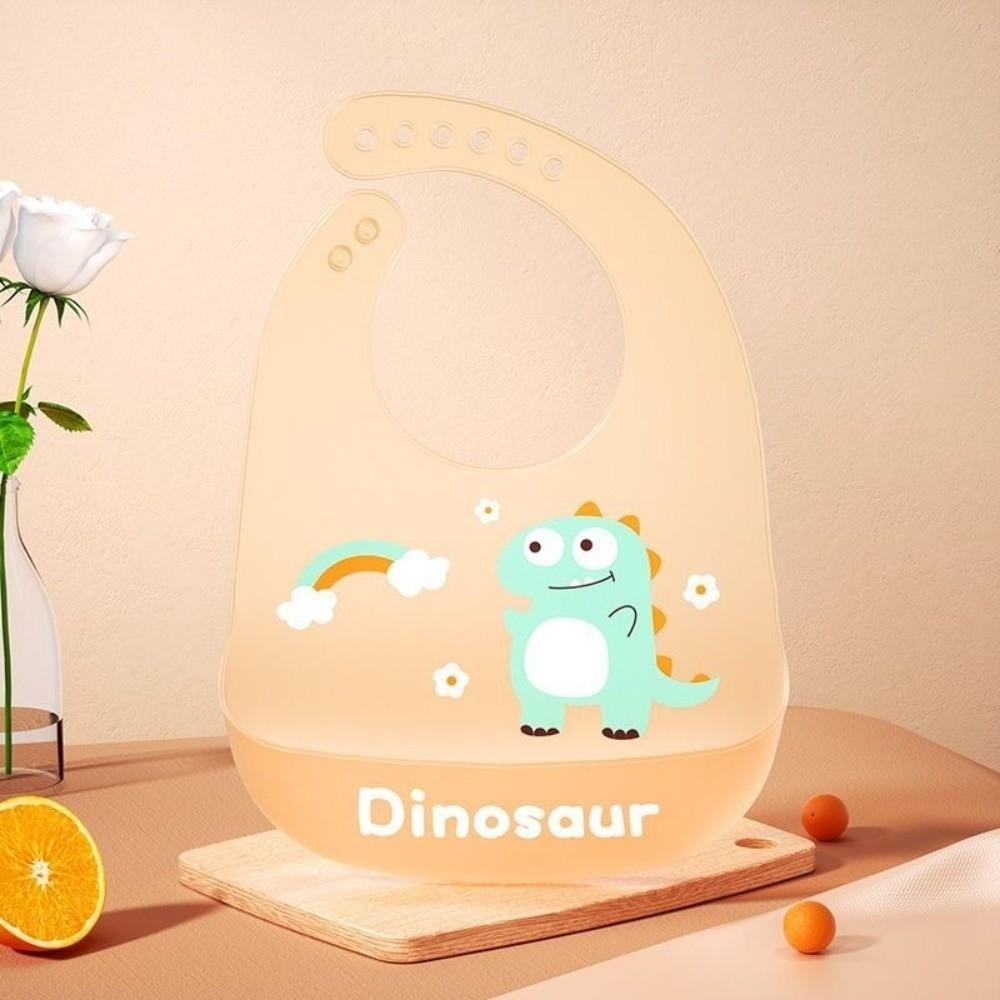 Soft Silicone Baby Bibs Waterproof Baby Feeding Stuff Portable Kids Feeding Bib