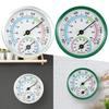 3Pcs Indoor 2 In 1 Analog Thermometer Hygrometer Aluminum Temperature Humidity Monitor Gauge Lightweight for Office Kitchen