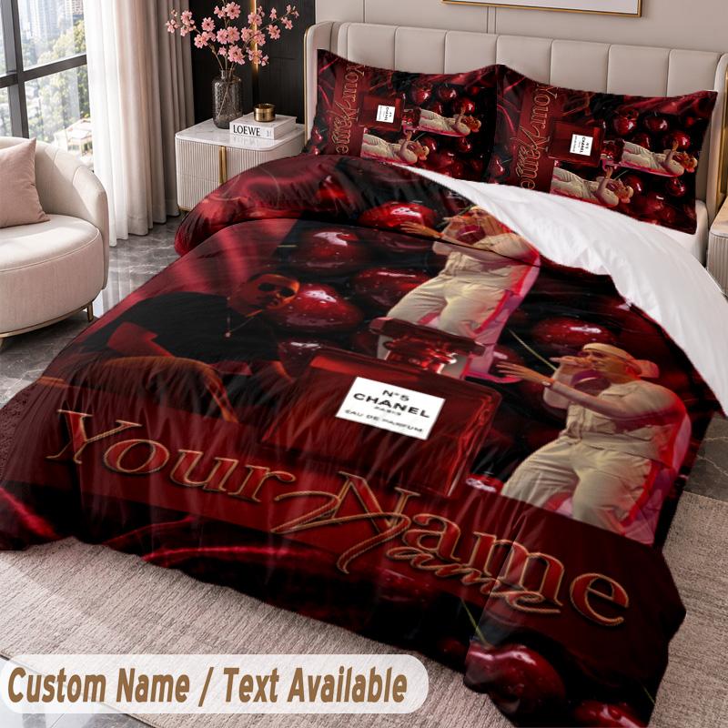 Custom Name Text 3Pcs Bedding Set Apache 207 Duvet Cover And Two Pillowcases