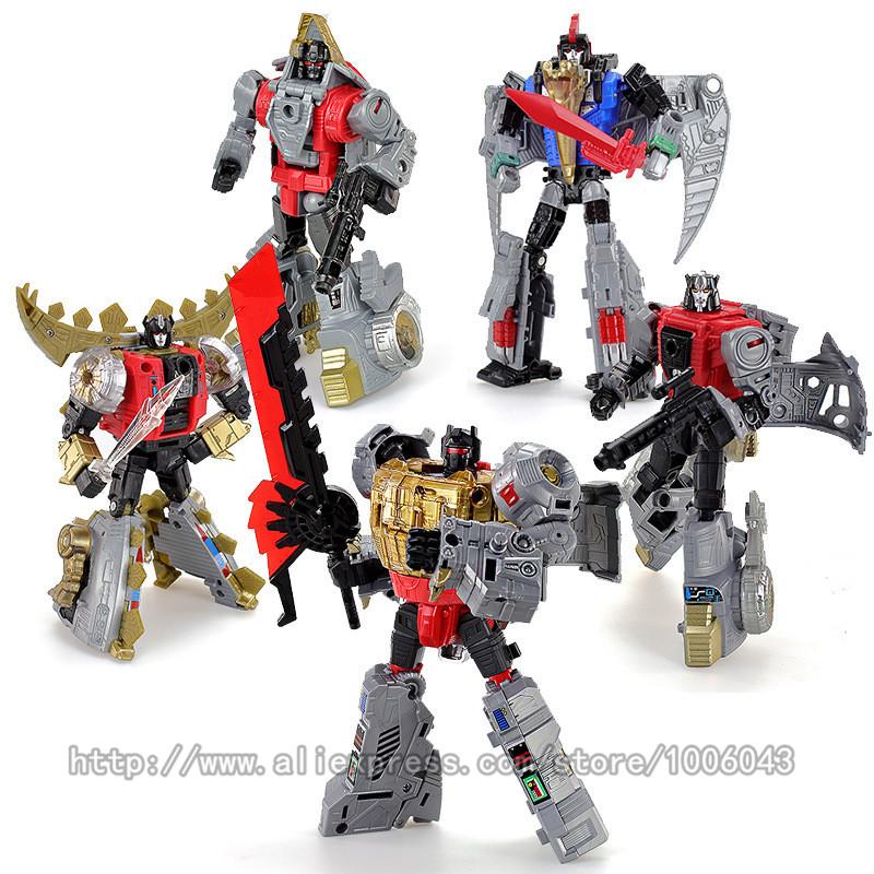 NEW Arrive G1 KO Transformation Toys 5 IN 1 Action Figure Classic Dinosaur Robot Model Kids Children Gift