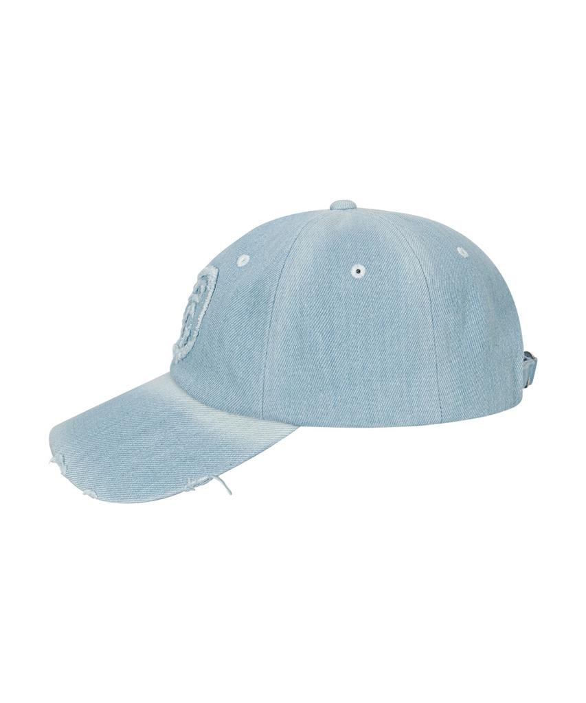 Aejeuon Denim Patch Ball Cap / Light Blue