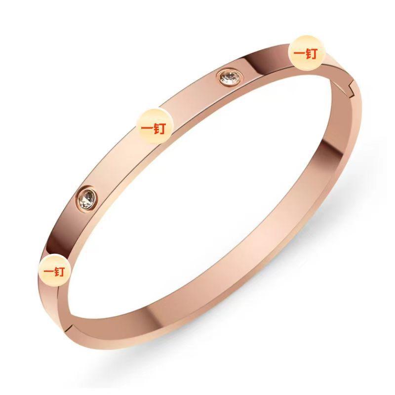 Bracelet Girls Niche Titanium Steel Jewelry Premium Sense Ins Wind Nail Opening Jewelry