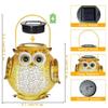 Solar Owl Hanging Lanterns Garden Light Waterproof Metal Decorative Solar Lantern Lights for Outdoor Patio Yard Table Pathway