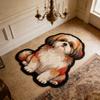 2D Flat Animal Doormat Special-shaped Room Floor Rug New Cat Carpet  Bedroom Living Room Decor