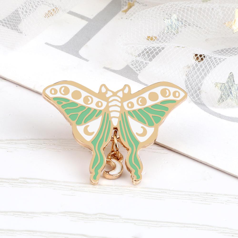 

Retro Star Moon Butterfly Enamel Pins Insect Custom Brooches Shirt Lapel Backpack Badge Accessories Jewelry Gifts For Kids Women