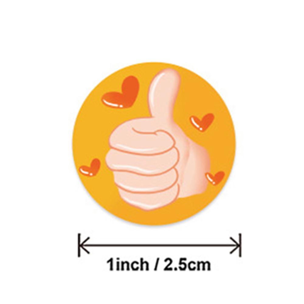 100-500Pcs Encouragement High-Standard Reward Premium-Quality Stickers High-Standard Thumbs First-Class Up Superior-Grade Rewarded Youngsters