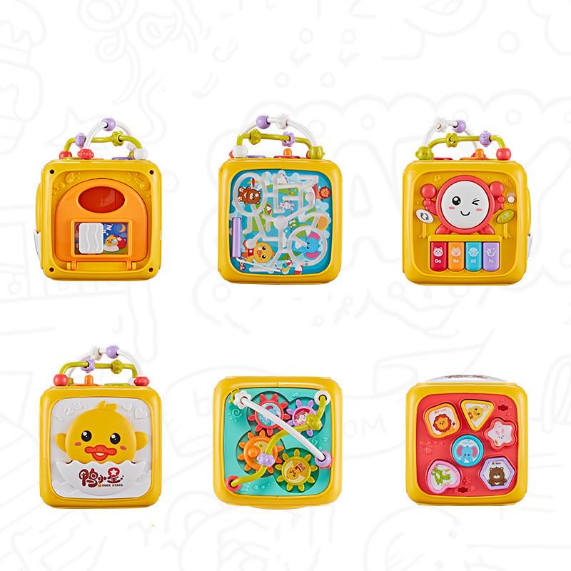 Baby Hand Pat Drum Early Education Music Educational Toy Hexahedron Multifunctional Pat Drum