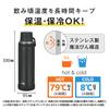 Dishwasher Thermos Vacuum Insulated Portable Mug Charcoal Convenient Carry FluidTech Design for Smooth Drinking CHL Handle Included, Insulated, Safe