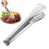 Stainless Steel Food Tongs Frying Grilling Steak Clips Bread Serving Buffet Clip Food Grade Cooking Tools Non-Slip Kitchen Tool