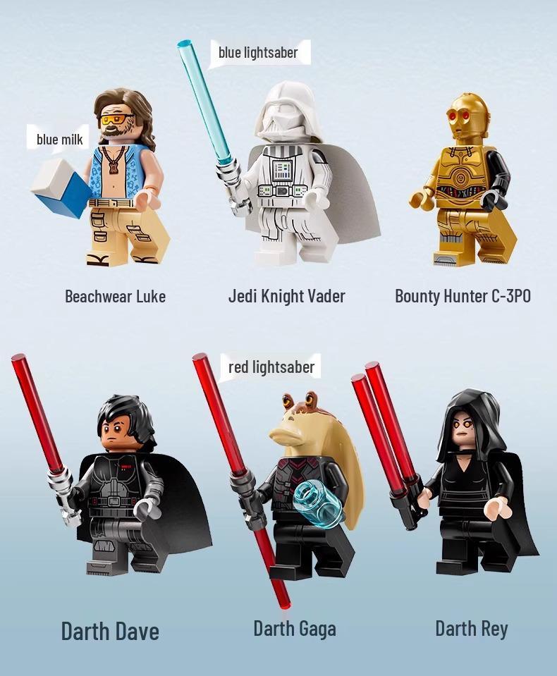 Lego-Compatible 75389 Battle of the Dark Millennium Falcon 75105 Street Scene Toy Set