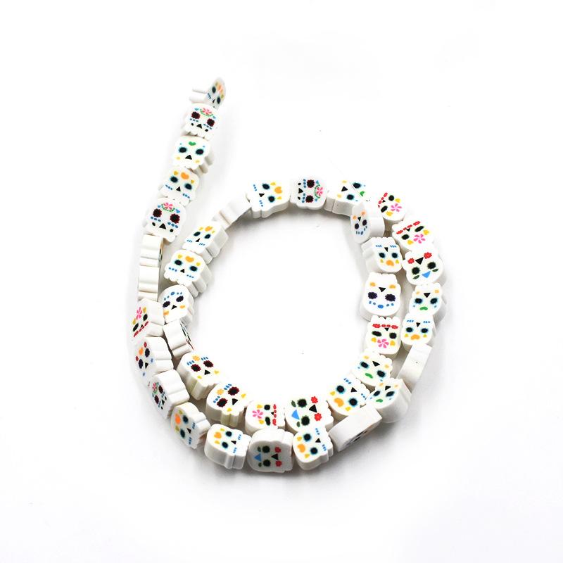 Soft Pottery Beads Beaded Handmade Materials Diy Jewelry Accessories Mobile Phone Chain Bead Separation Mixed Color Soft Pottery Loose Beads