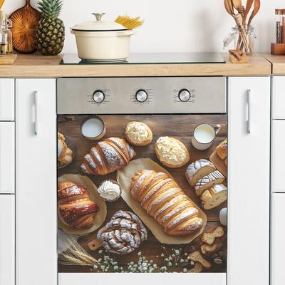 Té de la tarde Pan Postre Decoración de Cocina Comedor Paisajismo Pegatinas Autoadhesivas