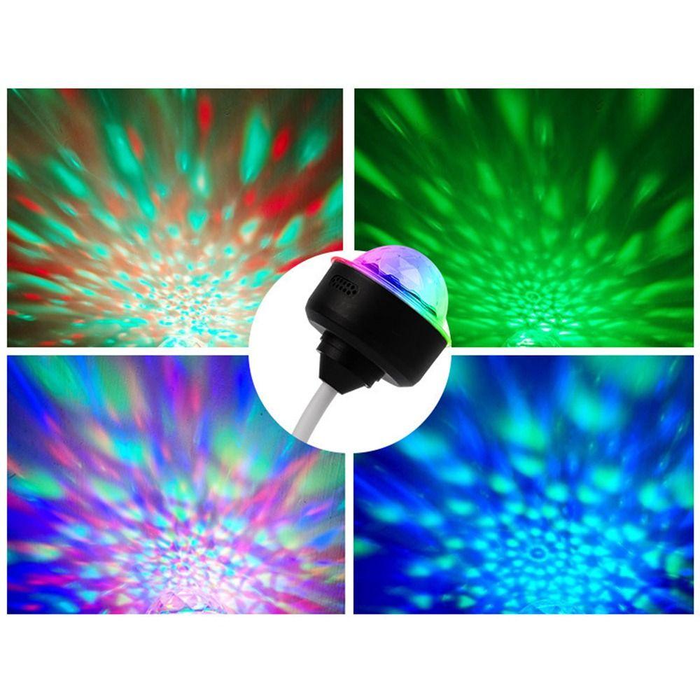 Colorful Disco Ball Party Light USB RGB Stage Lights Romantic LED Projector Light Party Decoration