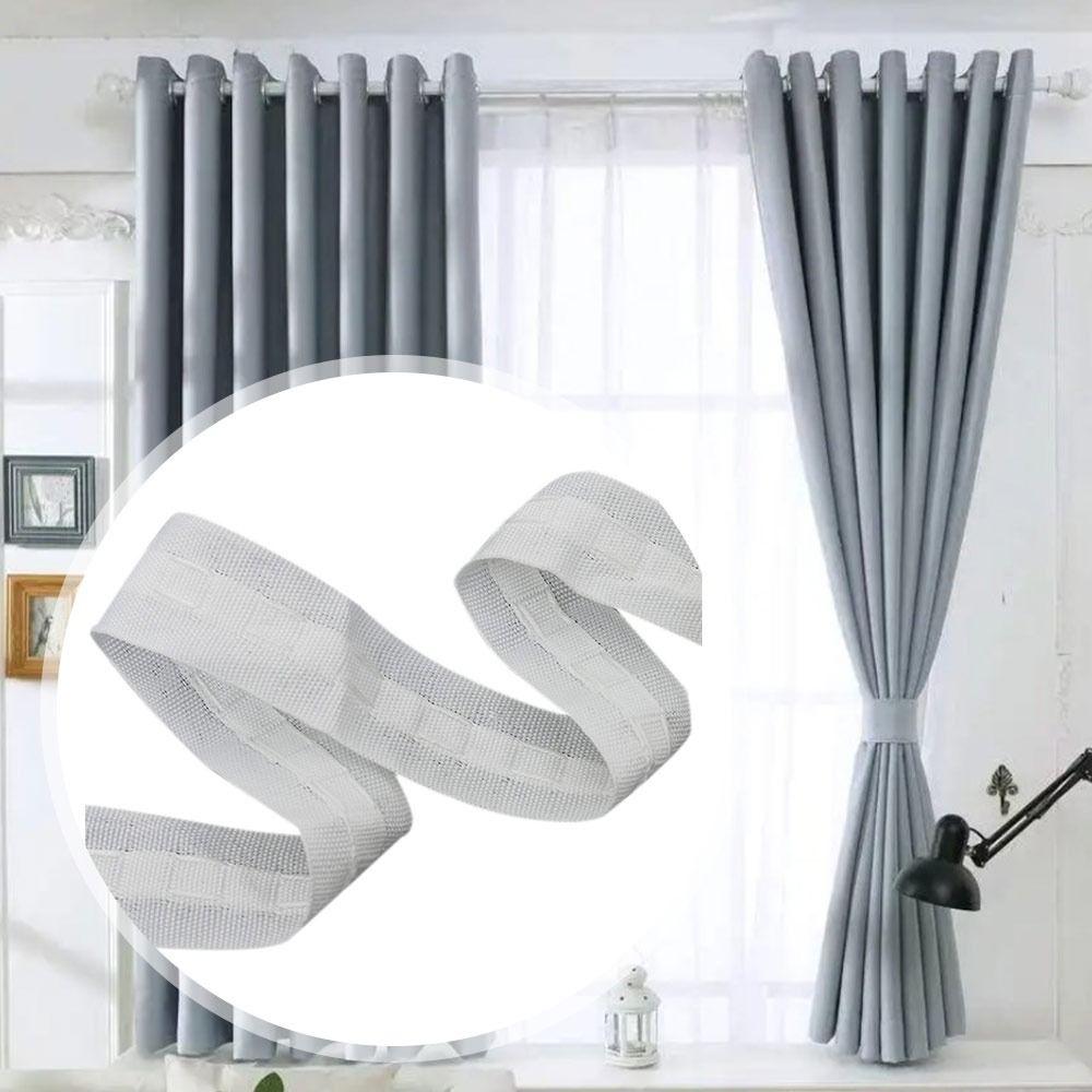 30 Meter Gardintillbehör Tygband Gardinhuvud Drag Veckband Gardinkant Gardin Veckband