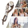 S Shape Elegant Twist Barrette Pearl Decor Non Slip Jaw Fashion Twist Clip Hair Barrettes Ponytail Holder Women Hair Accessories