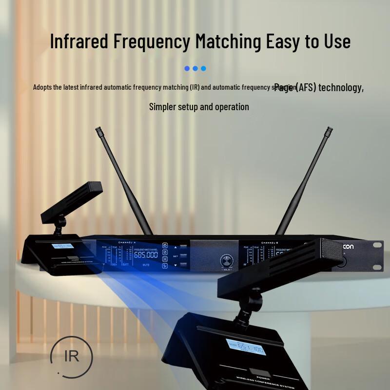 HDCON HT-D820D3 UHF Wireless Conference Microphone System (CN version)