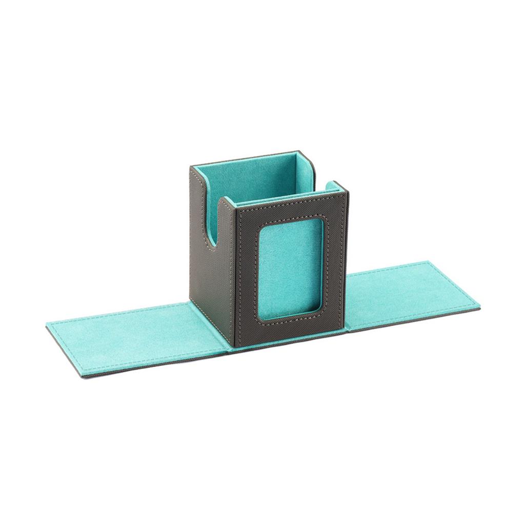PU Leather Trading Card Deck Storage Box Gathering Card Toy Container Collectibles Game Card Collector Storage Case
