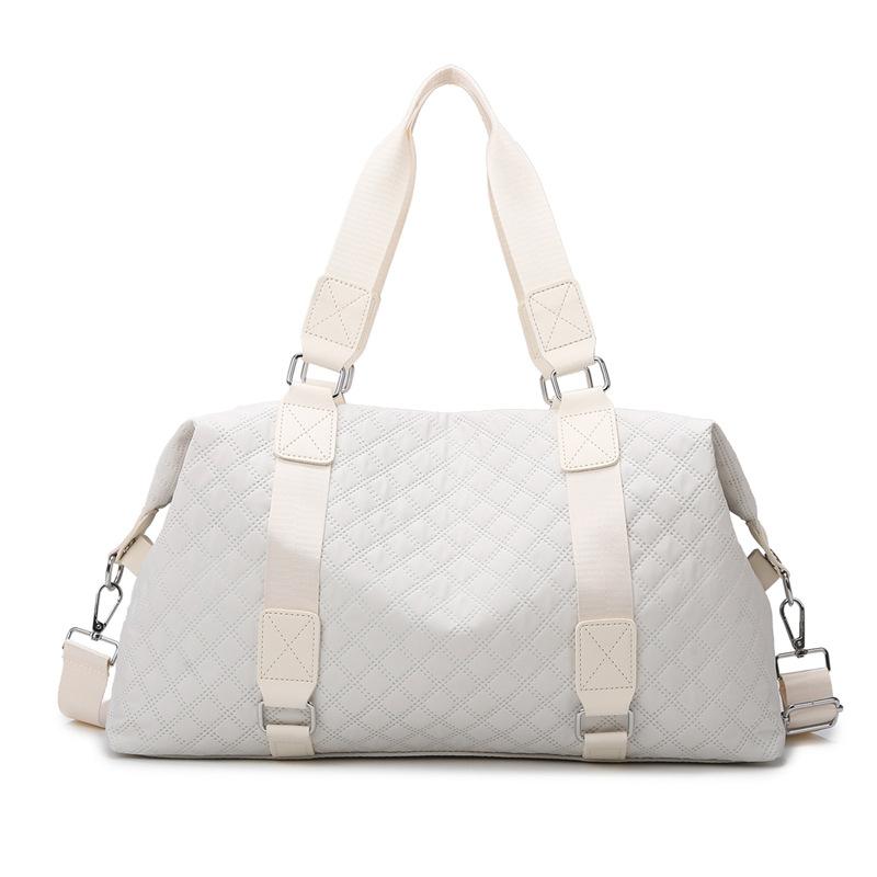 New diamond fitness bag portable yoga bag women's wet and dry separation waterproof large-capacity luggage short-distance travel bag