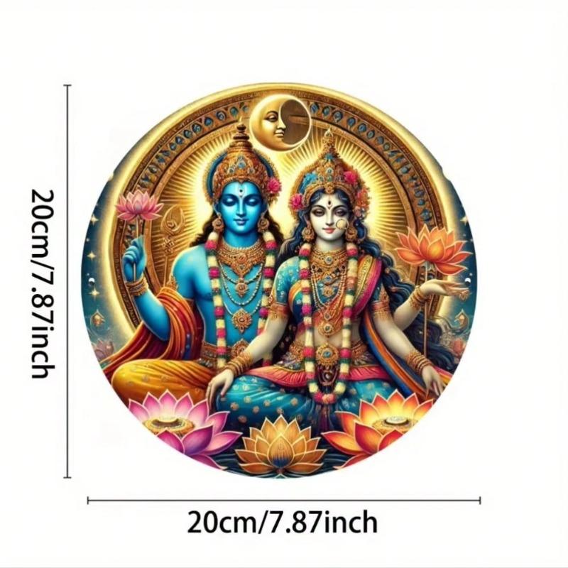 Shiva Parvati Wall Metal Art Hindu Home Decor Festival Gift