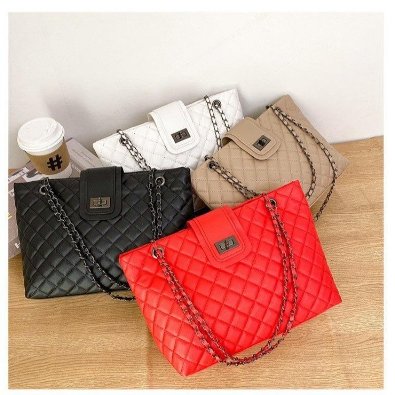 Tote bag Cross speil dameveske Mote allsidig trend Skulderveske Messenger bag Casual enkel bærbar kjedebag