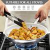 CSK 8/12 Inch Nonstick Frying Pan with Lid, Kitchen Cookware Frying Pan Nonstick, Non Toxic Ceramic Pans Ceramic Coating