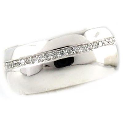 White 'Sissi' Silver Ring