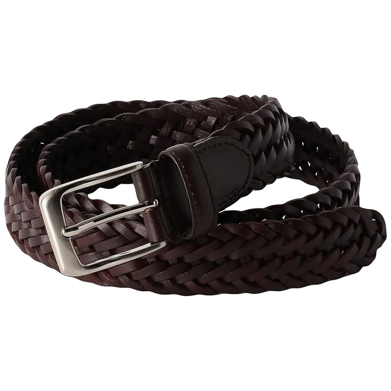 

[United Arrows green label Relaxing] кожаный сетчатый ремень 30 31416990201 2950 DK.BROWN(29) M
