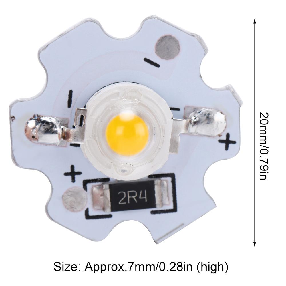 25pcs Replace 3W LED Lamp Beads 5V Aluminum High Power LED Light Source Chip Floodlight Bulb