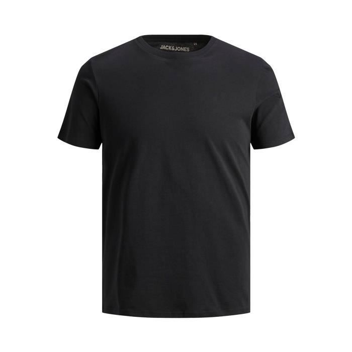 Tee-shirt - Jack & Jones - Homme - Regular - Noir - Manches courtes