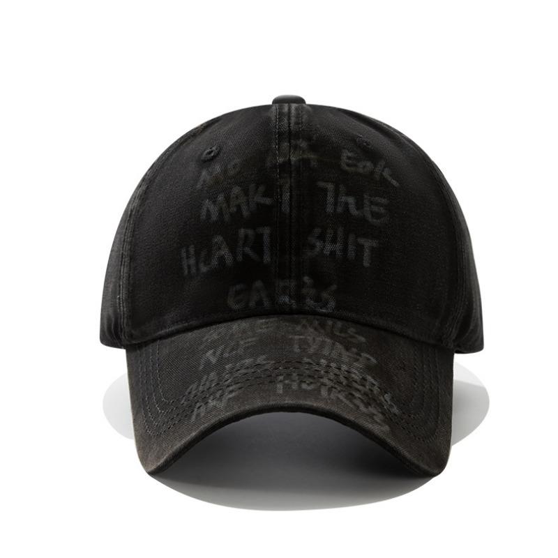 

Hand painted baseball cap niche soft top cap street visor casual versatile trend men and women Adjustable чёрный