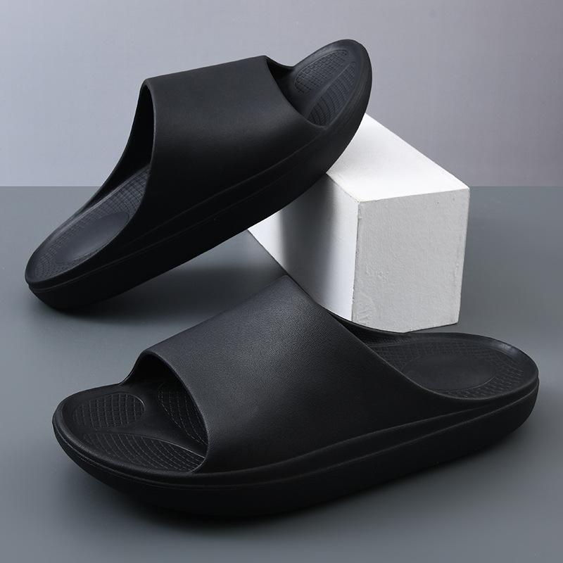 New non-slip couple slippers men and women summer thick-soled home bathroom sandals outside