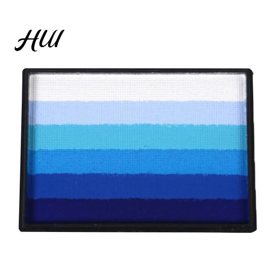 Regenbogen Gesichtsfarbe 50G für Körperbemalung, Hochpigmentiertes Make-up Kinder Halloween Party Cosplay, Abwaschbar Erwachsene Langanhaltend
