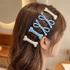 Sweet Polka Dot Hair Clips Cute Design Oval Side Bangs Clips for 6PCS/SET Broken Hair